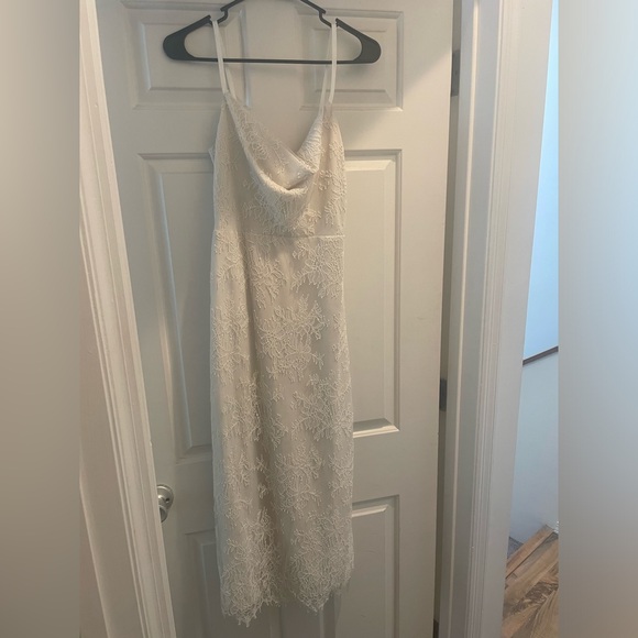 BHLDN Amsale white Connie Lace Slip dress - Picture 6 of 6